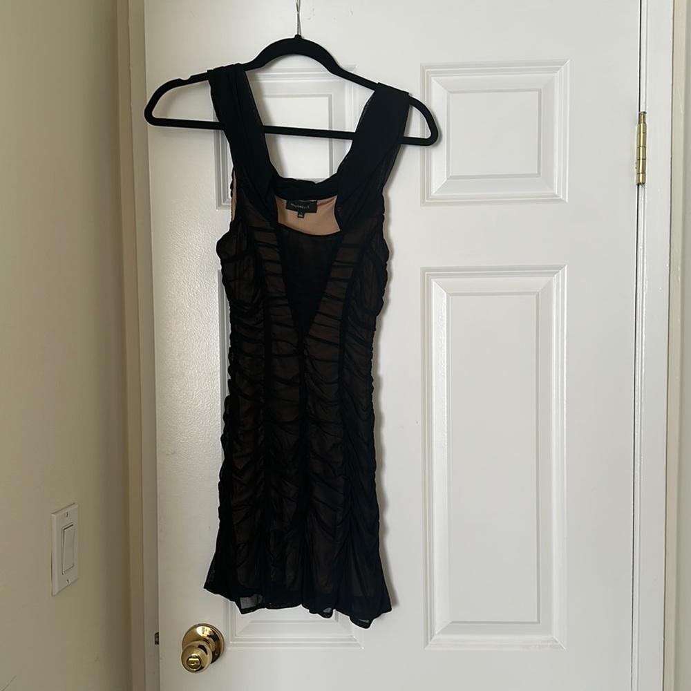 Majorelle mini ruched dress